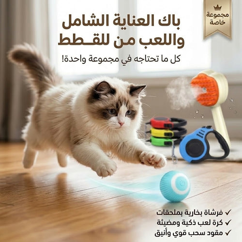 عرض خاص:مجموعة الرفاهية واللعب للحيوانات الأليفة (3 في 1)